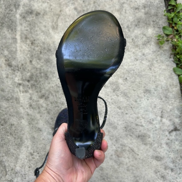 Stuart Weitzman Nudistong Glitter Heel, size 7.5 - Picture 8 of 15